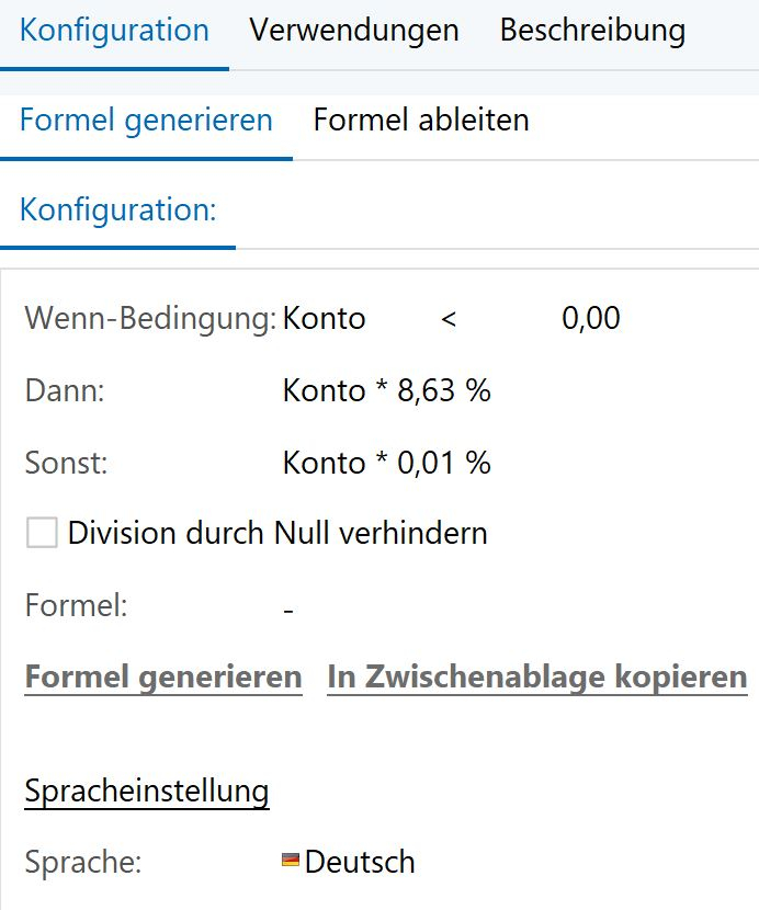 Beispielhafte Konfiguration des Formelgenerators (#4038)