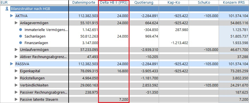 IFRS-Anpassungsbuchungen.