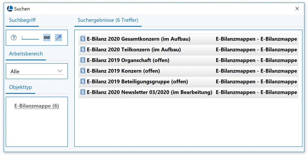 Darstellung E-Bilanzen