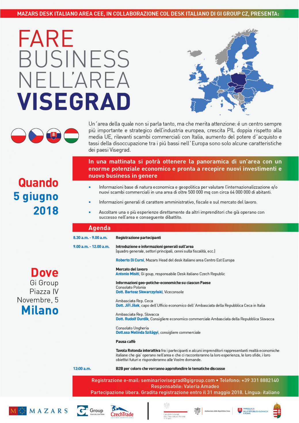 Fare buinsess nell area Visegrad