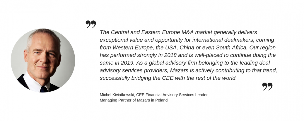 CEE View: Inbound M&A report quote 